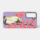 Siamese Serenity Cat – Purple Galaxy Case Samsung Galaxy Hoesje (Achterkant horizontaal)