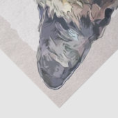 Siamese Shorthair Cat Waterverf Sketch Tissuepapier (Detail)