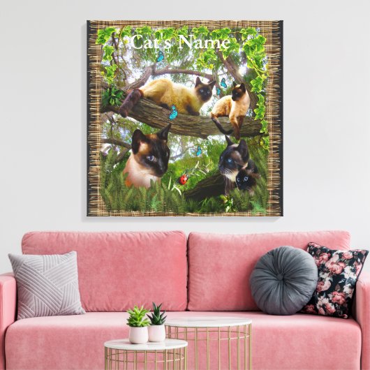 Siamese Sophie Canvas Afdruk (Insitu (Woonkamer))