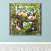 Siamese Sophie Canvas Afdruk (Insitu (Houten vloer))