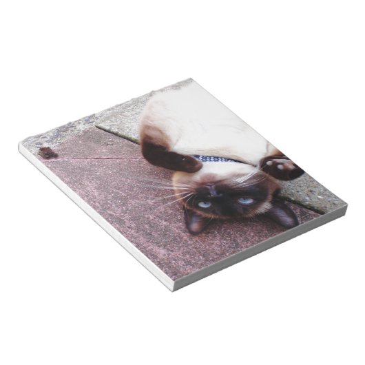 Siamese speelster notitieblok (Schuin)