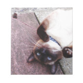 Siamese speelster notitieblok (Voorkant)