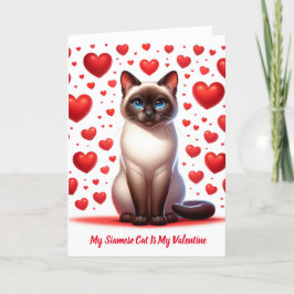 Siamese Sweethearts Gevouwen Vakantie Kaart