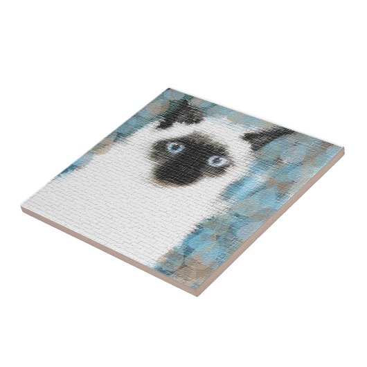 Siamese Tegeltje (Zijkant)