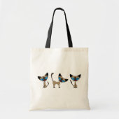 Siamese Times Three Tote Bag (Voorkant)