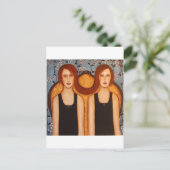 siamese tweeling briefkaart (Staand voorkant)