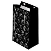 Siamese tweeling skelet Gothic Klein Cadeauzakje (Voorkant Gekanteld)