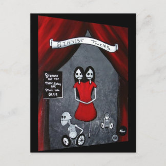 Siamese Twins Briefkaart