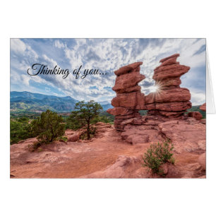 Siamese Twins Colorado Sunburst Thinking of U Card