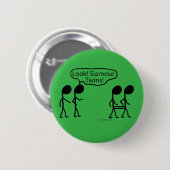 Siamese Twins Ronde Button 5,7 Cm (Voorkant /achterkant)