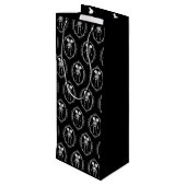 Siamese Twins Skeleton Gift Bag Wijn Cadeautas (Achterkant Gekanteld)