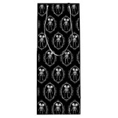 Siamese Twins Skeleton Gift Bag Wijn Cadeautas (Achterkant)