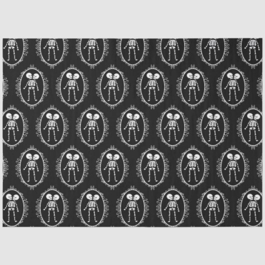 Siamese Twins Skeleton Tissuepapier (Voorkant)