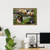 Siamese (uw katten naam) poster (Thuiskantoor)