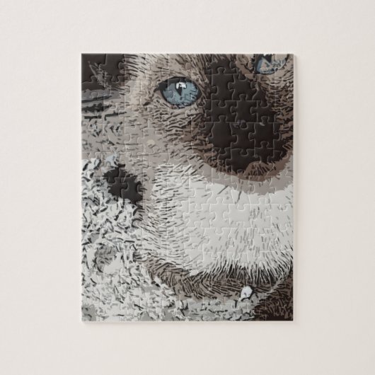 Siamese van de het huisdiervriend van het legpuzzel (Verticaal)