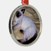 Siamese van het de kunsthuisdier van het metalen ornament (Rechts)