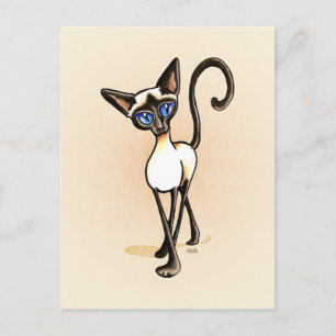 Siamese van-Leiband Art™ van het Zebrapad van het Briefkaart