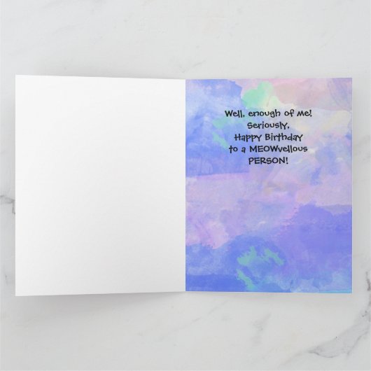 Siamese Verjaardagskaart Kaart (Binnen)