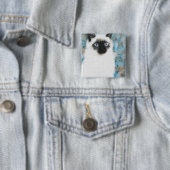 Siamese Vierkante Button 5,1 Cm (In situ)