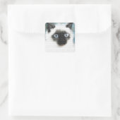 Siamese Vierkante Sticker (Tas)