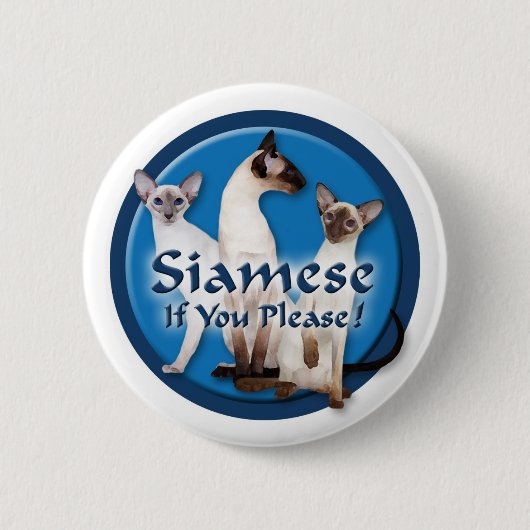 Siamese Waterverf Button (Voorkant)