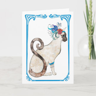Siamese Wenskaart Kaart