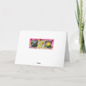 Siamese Winter van Kerstmis van de Kat Feestdagen Kaart (Achterkant)