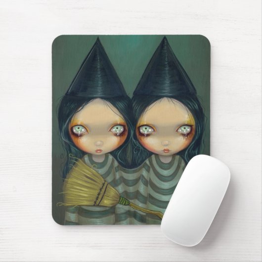 "Siamese Witch Twins" Mousepad Muismat (Met muis)