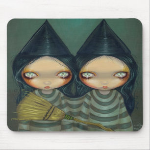 "Siamese Witch Twins" Mousepad Muismat