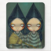 "Siamese Witch Twins" Mousepad Muismat (Voorkant)