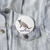 Siamese zijn cool, Cool Pussy Ronde Button 7,6 Cm (In situ)