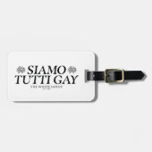 Siamo Tutti Gay - De witte lotus Bagagelabel (Voorkant horizontaal)