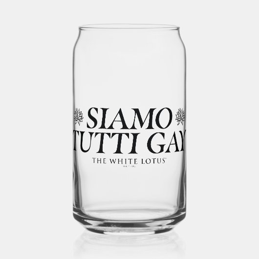 Siamo Tutti Gay - De witte lotus Blikvorm Glas (Voorkant)