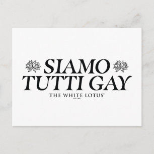 Siamo Tutti Gay - De witte lotus Briefkaart