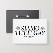 Siamo Tutti Gay - De witte lotus Button (Voorkant / Achterkant)