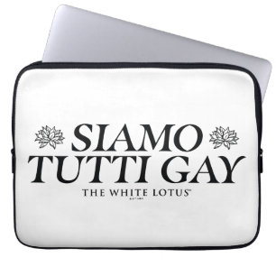 Siamo Tutti Gay - De witte lotus Laptop Sleeve