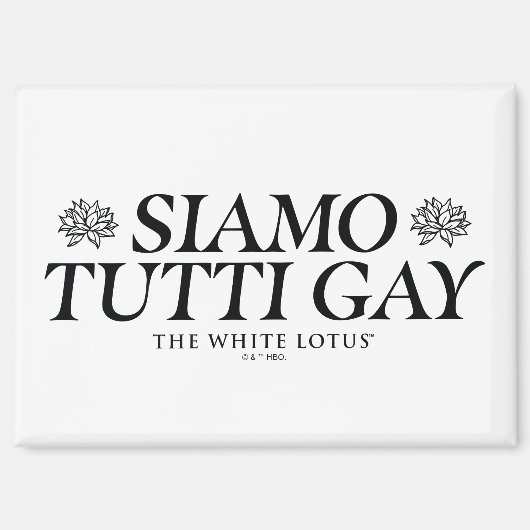 Siamo Tutti Gay - De witte lotus Magneet (Voorkant)