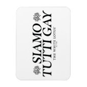 Siamo Tutti Gay - De witte lotus Magneet (Verticaal)