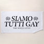Siamo Tutti Gay - De witte lotus Strandlaken (Voorkant)