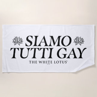 Siamo Tutti Gay - De witte lotus Strandlaken