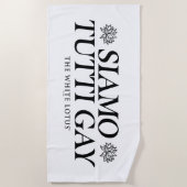 Siamo Tutti Gay - De witte lotus Strandlaken (Voorkant)