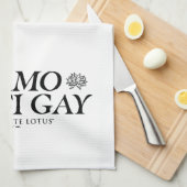 Siamo Tutti Gay - De witte lotus Theedoek (Quarter Fold)