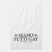Siamo Tutti Gay - De witte lotus Theedoek (Verticaal)