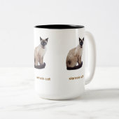 siamois cat mug tweekleurige koffiemok (Voorkant rechts)