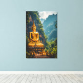 Siam's Eeuwige Zetel Canvas Afdruk (Insitu (Houten vloer))