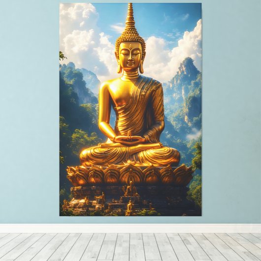 Siam's Golden Soul Canvas Afdruk (Insitu (Houten vloer))