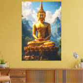 Siam's Golden Soul Canvas Afdruk (Insitu (Woonkamer))