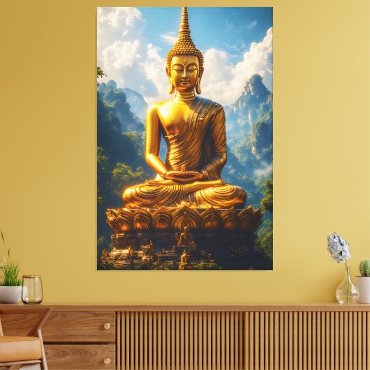 Siam's Golden Soul Canvas Afdruk (Insitu (Woonkamer))