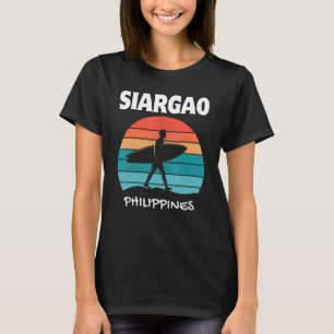SIARGAO FILIPIJNEN Surf Retro Sunset Surfen T-shirt