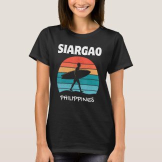 SIARGAO FILIPIJNEN Surf Retro Sunset Surfen T-shirt